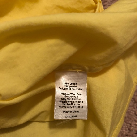 Talbots Yellow Top - Picture 4 of 4